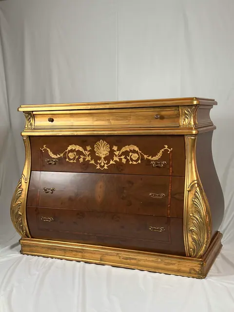 The same chest from the other side, where the front swells out.